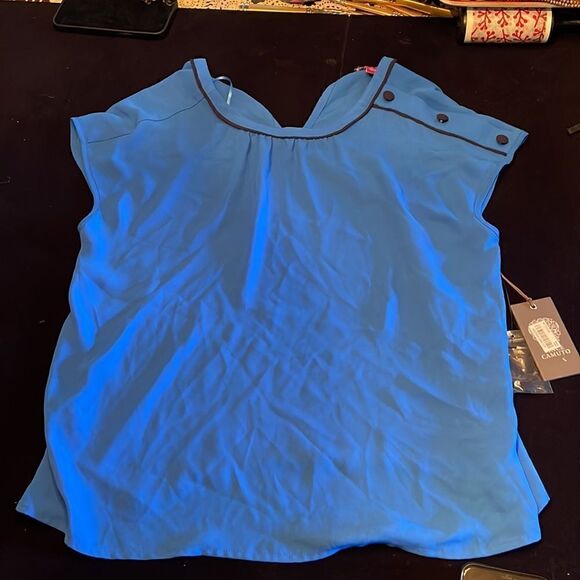 Vince Camuto royal blue black design Small - Picture 3 of 8